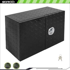 Cnb183fsd57205 Scitoo-autoparts Aluminum Storage Tool Box With 2x Chain Dovetail Lock For Truck Home 36 Inch X18 X24