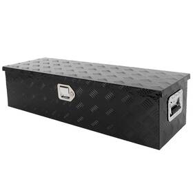 Sc17615it755tu Scitoo-autoparts 39 Inch X13 X10 Black Aluminum Pickup Truck Trunk Bed Tool Box Trailer Storage