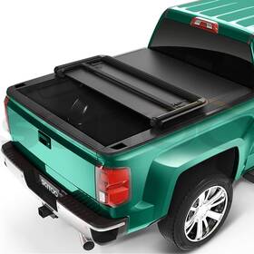 Cn16798211n Scitoo For 2007 - 2021 Toyota Tundra 5.5 Ft Bed Soft Top Folding Tri-fold Tonneau Cover