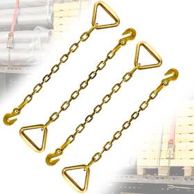 Senkeyfe 796520757257 Trailer Chain 5/16 Inch 18 Forged Ring Color Galvanized