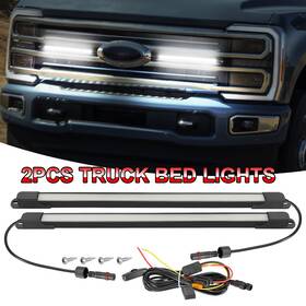 D0101-ntbl-2 Shenzhen Nova For Ford F-150 2wd/4wd 2015-2025 Led Truck Bed Lights 2pc 17 Inch Accent Light Grill