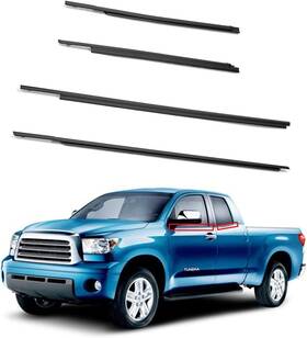 0c020 Shunsen Auto Parts 784232574477 4pcs Car Door Glass Weatherstrip Belt Kit Exterior Window Moulding Trim Black