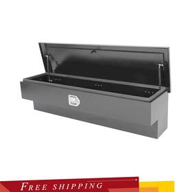Siliconehosehome Tl66529 48 Inch X8 X12.5 Steel Tool Box Pickup Truck Storage Underbody Trailer Bed Heavy Duty