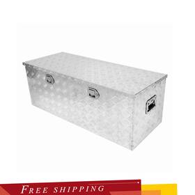 Tl67535 Siliconehosehome 48 Inch X19.5 X17.5 Storage Toolbox Lock Heavy Duty 5 Bar Tread Truck Pickup