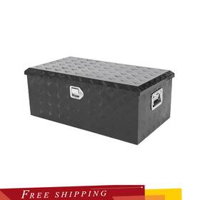 Tl67560 Siliconehosehome 36 Inch X19.3 X14 Pickup Truck Trunk Bed Tool Box Underbody Storage Lock Black