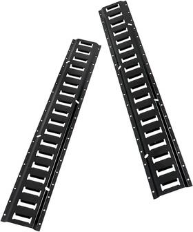 2679791 Silscvtt Powder Coated Black 2 Pcs E Track Tie Down Rail Kit 3 Foot For
