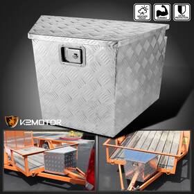 Spec-d Tuning 841808142475 29 Inch X16 X18 Heavy Duty Aluminum Storage Tool Box With Lock Key Pickup Truck Bed