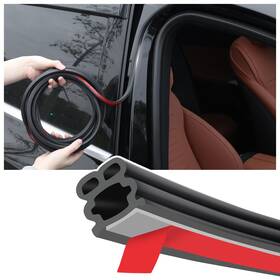 196.85x0.46x0.46 Stacool Tiao-1401 16.4ft Car Door Seal Thickened Rubber Inch