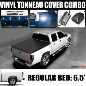 Sttcsil996.5hss Streetune Tbl16w8p01003 For 99-07 Gmc Sierra 6.5 Ft 78 Inch Short Bed Hidden Snap Tonneau Cover Led Lights