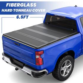 96785m04224902s Summitteile 6.5ft Frp 4-fold Hard Tonneau Cover For 2014-2025 Chevy Silverado Sierra 1500
