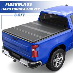 96856m04224302ss Summitteile 6.5ft 4-fold Fiberglass Hard Tonneau Cover For 07-13 Chevy Silverado Gmc Sierra