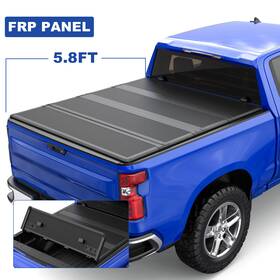96865m04224502ss Summitteile 5.8ft Fiberglass Tonneau Cover For 2004-07 Chevy Silverado Sierra 1500 Truck Bed