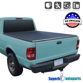 Superbautoparts 841808198663 Fits 82-13 Ford Ranger 94-10 Mazda B3000 6ft 6 Bed Soft Roll Up Tonneau Cover