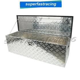 F55419 Superfastracing 48 Inch X15 Large Aluminum Pickup Truck Bed Tool Box Trailer Storage With Lock Key