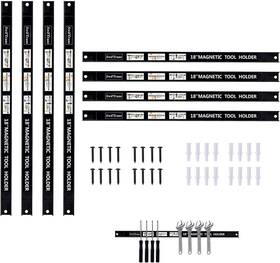P581129lml Swiftrans Magnetic Tool Holder 18 Inch 8 Pack Heavy Duty Magnet Bar Strip Black