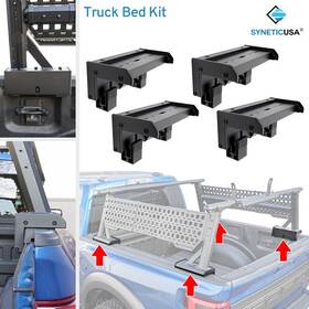 Tbk-001 Syneticusa 4pcs Truck Bed Adapter Kit For Ladder Rack Ford F150 F250 F350