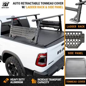 Tc-ar-colo14-sh Syneticusa R1 Sp Auto Retractable Ar Tonneau Cover Rack Side Panel Fit Colorado 2014-2025 5ft Bed