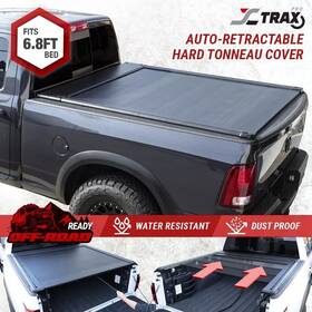 Tc-ar-f25008-lo Syneticusa Aluminum Auto Retractable Tonneau Cover For 2008-25 Ford F-250 F-350 6.8ft Bed