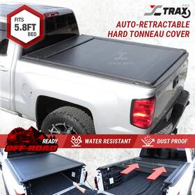 Tc-ar-sil14-sh Syneticusa Fit 2007-25 Gmc Sierra 1500 5.8ft Aluminum Auto Retractable Ar Tonneau Cover