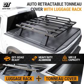 Tc-ar-tun22-sh Syneticusa Rack02 Fit 2022-2025 Tundra 5.5ft Auto Retractable Hard Tonneau Cover Luggage Rack