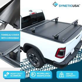 Tc-r-v2-taco16-sh Syneticusa Cb Mr Aluminum Retract Truck Cover With Crossbar For 2016-2025 Toyota Tacoma Short Bed