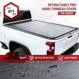 Tc-r-v2-tun-xl Syneticusa Aluminum Mr Tonneau Cover For 2007-2021 Tundra 8ft Truck Bed With Deckrails