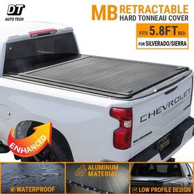 Tc-r6a-sil07-sh Syneticusa Mb Retractable Hard Tonneau Cover Silverado 2019-25 5.8ft Enhanced