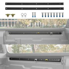 Szyang 733039587265 Ford Maverick Bed Rail System 2022-2025 Tie Down Truck Rails Black