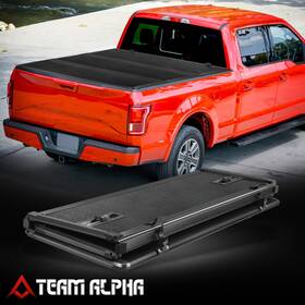 Team-alpha Tma-ttchard058 Fits 2016-2021 Toyota Tacoma 5ft Short Bed Hard Top Tri-fold Truck Tonneau Cover