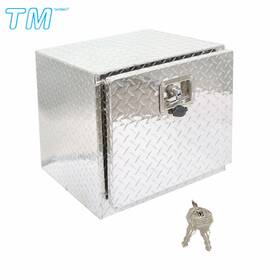 443052 Techme17 18 Inch X 17 Silver Aluminum Tool Box With 2 Keys For Trailer Truck