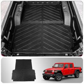 Thinzyou 750250208366 Bed Mat Compatible With 2020-2024 2025 Jeep Gladiator Trunk Liner Tpe All