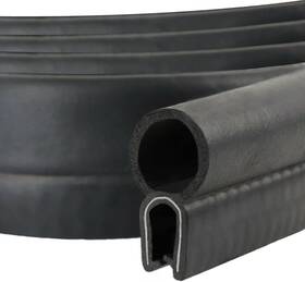 Tintvent 780669500324 Car Door Rubber Seal Strip With Top Bulb 26ft Automotive 26feet Black