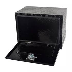1958400 Tinvhy Pickup Truck 24 Inch X17 X18 Underbody Bed Tool Box Trailer Storage Black Aluminum