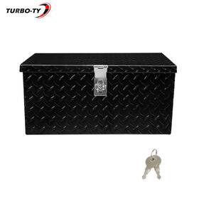 2092275 Tinvhy 20 Inch Black Aluminum Tool Box Diamond Plate For Tow Truck Under Bed Storage