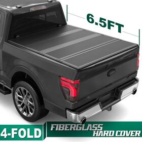 40601m04214502-b2 Titanicparts Hard Frp Truck Bed Tonneau Cover For Ford F-150 With 6.5ft 2015-2026 Quad Fold