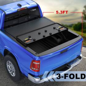 40601m42302-b2 Titanicparts Hard Truck Tonneau Cover For 2005-2008 2009 2010 Dodge Dakota 5.3ft Bed On Top