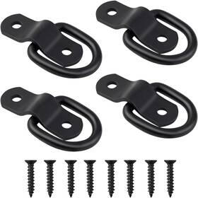 206576 Tkypzy 4 Pack D Rings Tie Down Anchors Heavy Duty Hooks For Truck Bed Bracket