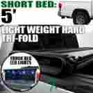 Tltc-taco16-5-tfl Tbl-16w8p-01 Topline Autopart Tri-fold Hard Tonneau