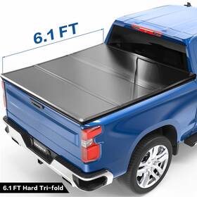 Cv-nh037-610 Tomoka 6.1ft Frp Hard Tri-fold Truck Bed Tonneau Cover For 04-14 Colorado/canyon