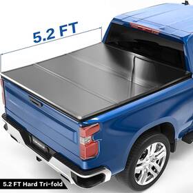 Cv-nh041-500-2 Tomoka 5.2ft Frp Hard Tonneau Cover Tri-fold For 2015-2026 Chevy Colorado/gmc Canyon