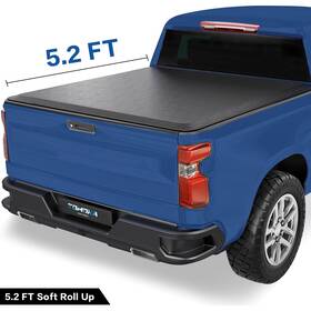 Cv-rnr041-500 Tomoka 5.2ft Frp Soft Roll Up Tonneau Cover For 2015-2026 Chevy Colorado/gmc Canyon Bed