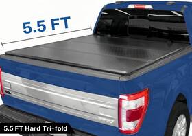 Fd-nh001-550 Tomoka 5.5ft Frp Hard 3-fold Tonneau Cover For 2004-2014 F150 Lincoln Mark Lt Fleetside