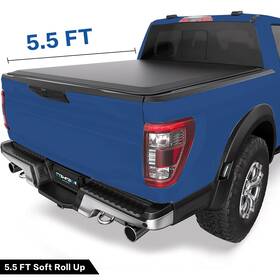 Fd-rnr012-550 Tomoka 5.5ft Frp Soft Roll Up Tonneau Cover For 04-26 Ford F150 And 06-14 Lincoln Mark Lt