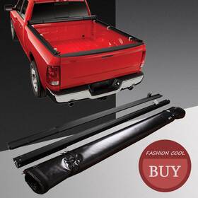 Tomtop-auto 14-19 1500 8 8ft Soft Roll Up Truck Bed Tonneau Cover For Chevy Gmc 3500 2500 2014-2019