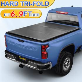 Tph085 Tonneplus 6.9ft 82.2 Inch Bed Frp Hard Tri-fold Tonneau Cover For 20-25 Silverado 2500 Newbody