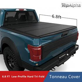 Topfd-lpuf005-680 Topalpha 6.8ft Low Pro Hard 3-fold Tonneau Cover For Ford F-250 F-350 Super Duty 99-26