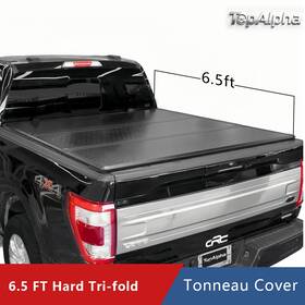 Topalpha Topfd-nh003-650 6.5ft Tri-fold Hard Truck Bed Tonneau Cover For 2004-2014 Ford F150 Waterproof