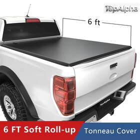 Topfd-rnr007-600 Topalpha 6ft Soft Roll Up Tonneau Cover Truck Bed For 1983-2011 Ford Ranger Waterproof