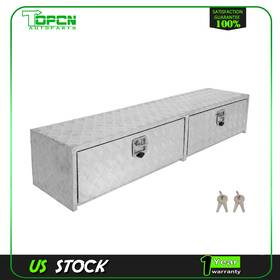Ta18362at186ps Topcn-autoparts 72 Inch X13 X16 Aluminum Storage Tool Box 4x Chain 2x Lock For Truck Home Garage