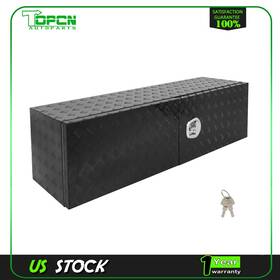 Ta18364at207ps Topcn-autoparts 60 Inch X18 Aluminum Storage Tool Box With 2x Chain Dovetail Lock For Truck Home